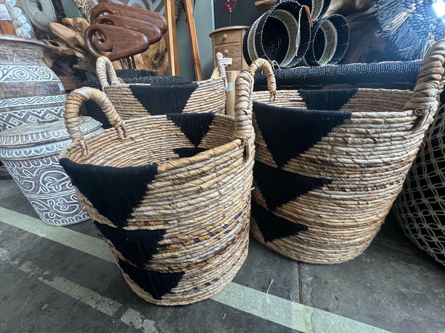 BAL091 - NYLON BASKET BIG SET OF 3