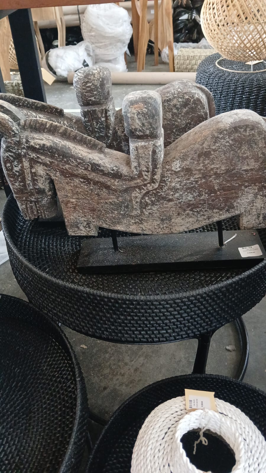 BAL119 - WOODEN HORSE 50X9X36