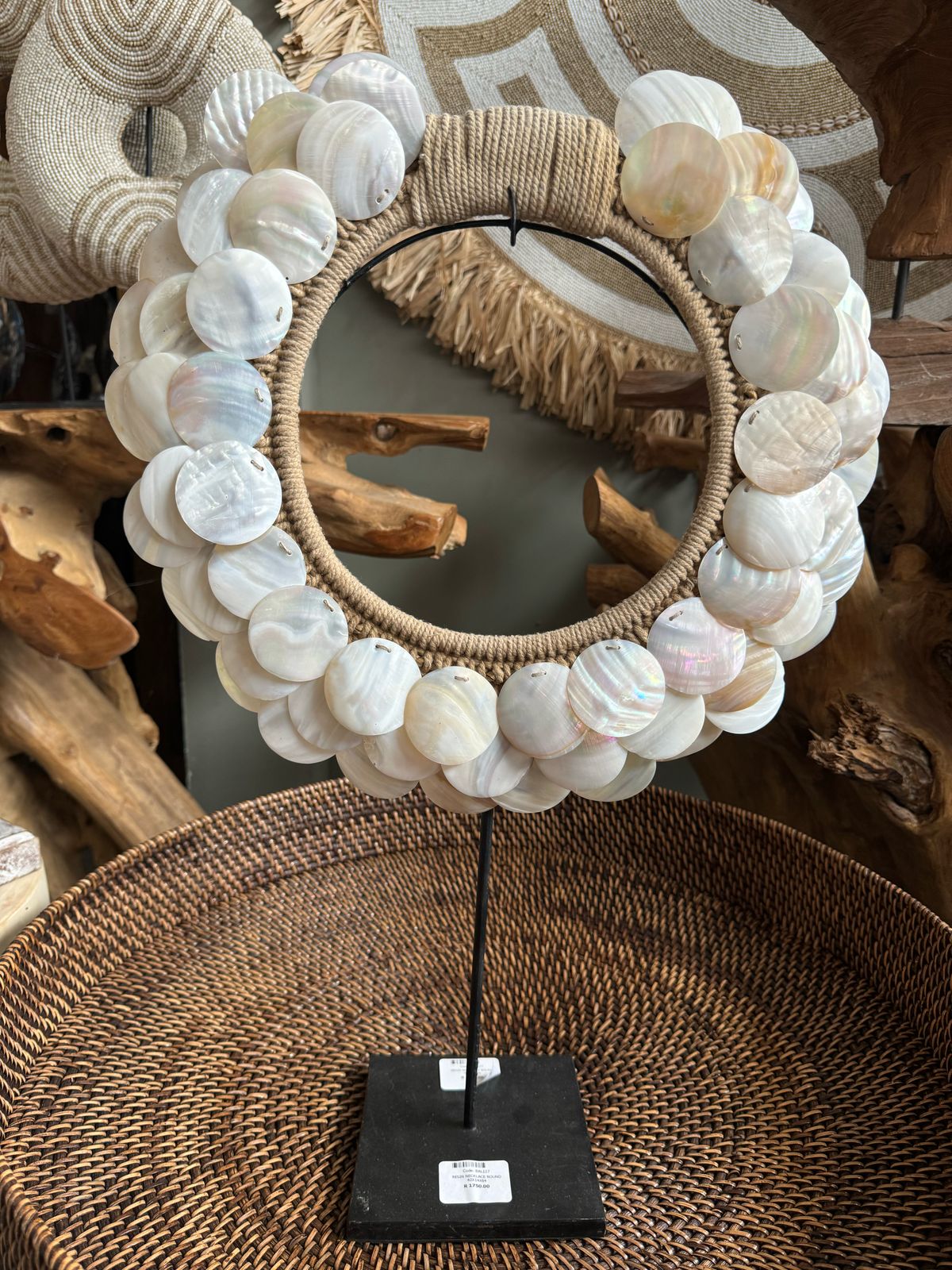 BAL127 - RESIN NECKLACE ROUND 42X14X64