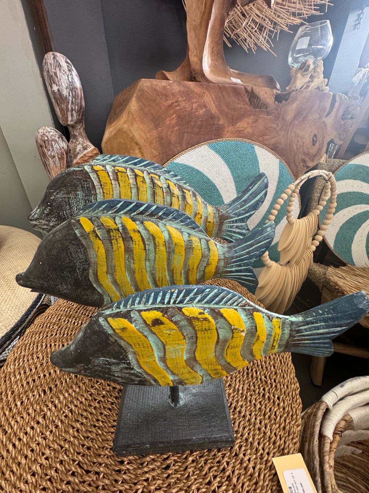 BAL154 - WOODEN FISH ZEBRA 50/40/30