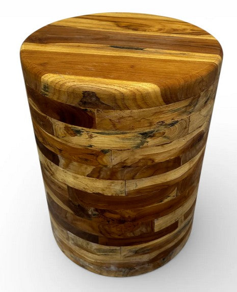 BAN051 - WOODEN TEAK STOOL 40X40X50CM