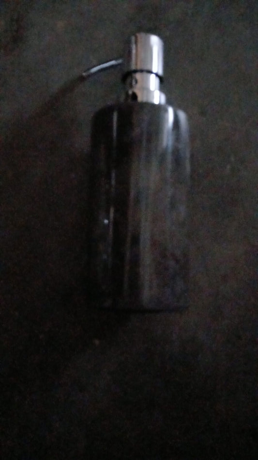 BAL023 - ROUND CHARCOAL SOAP DISPENSER 6.5X6.5X17