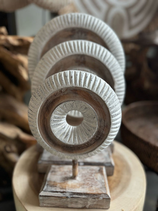 BAL071 - WOODEN MONEY STICK - WHITE