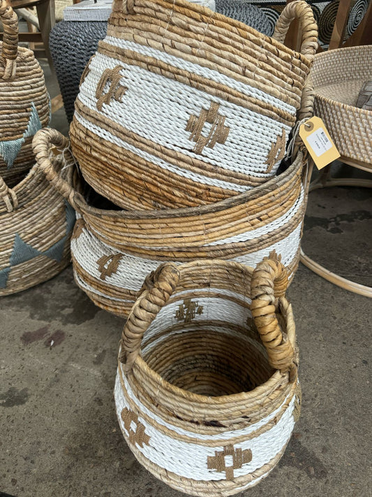 BAL098 -  NYLON BASKET GUCI SET OF 3