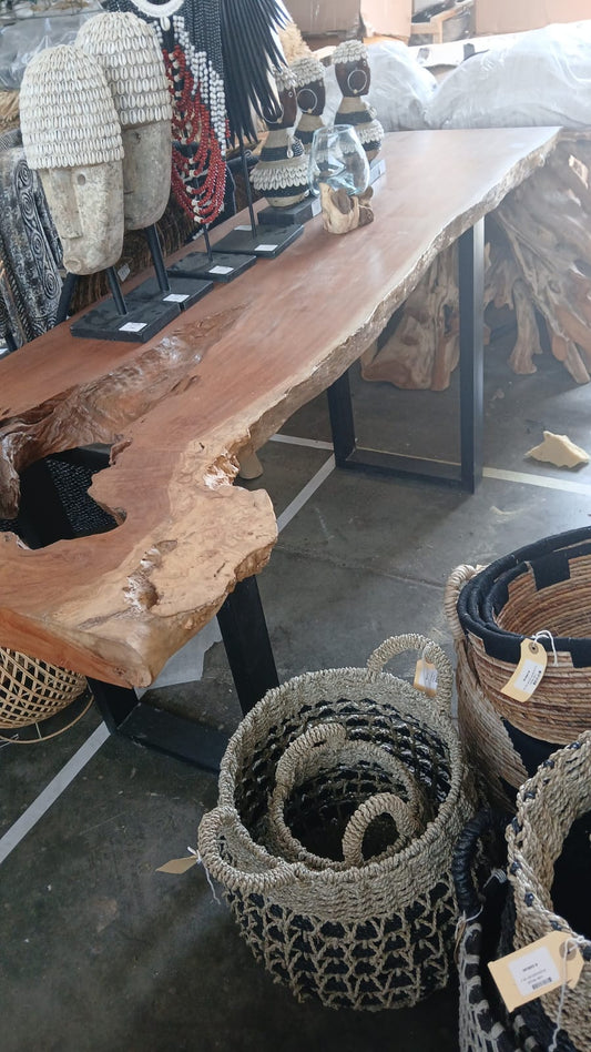 BAL106 - WOODEN DINNING TABLE 196X70X89