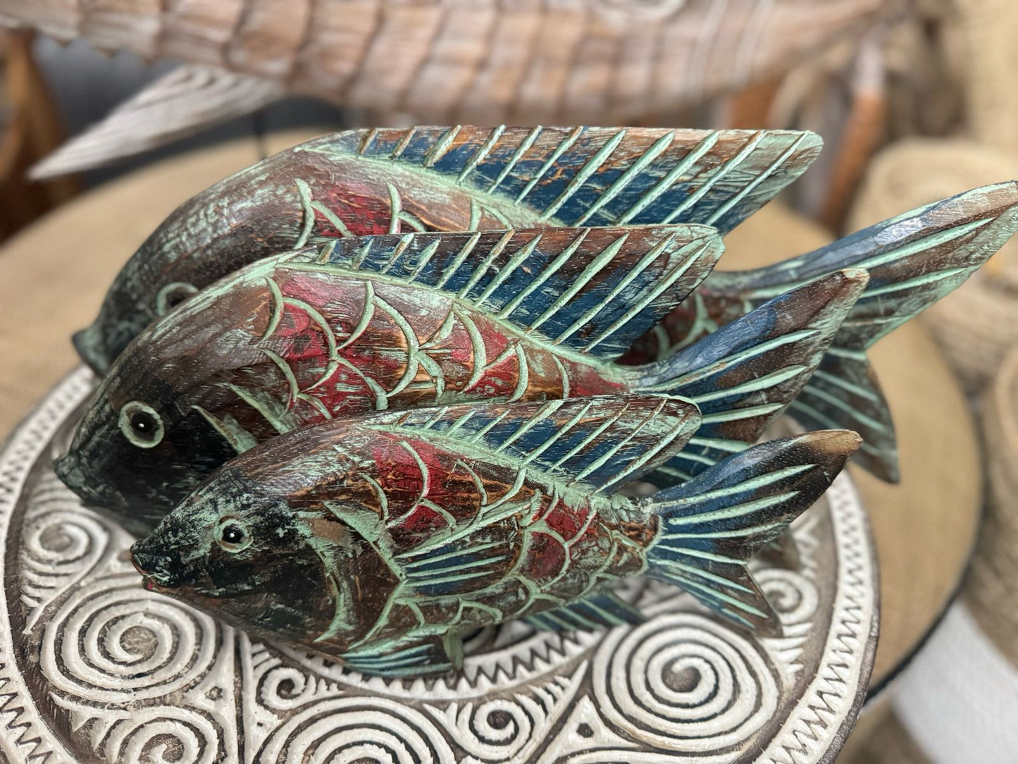 BAL153 -  WOODEN JAIR FISH 50/40/30