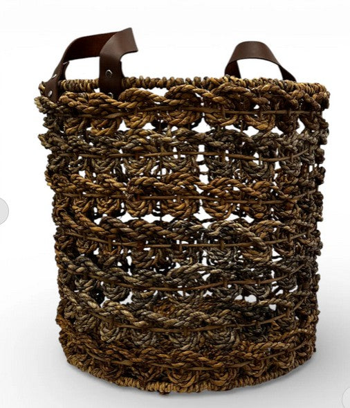 BAN005 - WATER HYACINTH BASKET LARGE