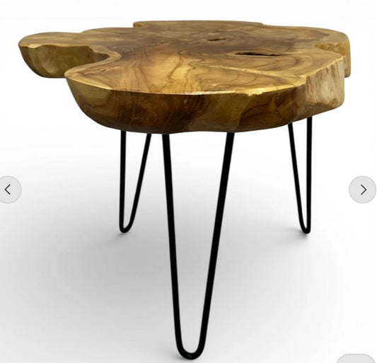 BAN057 - WOODEN TEAK TABLE LEG 50CM