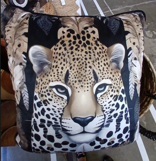 FHI014 - FEATHER LEOPARD 45X45 SCATTERS